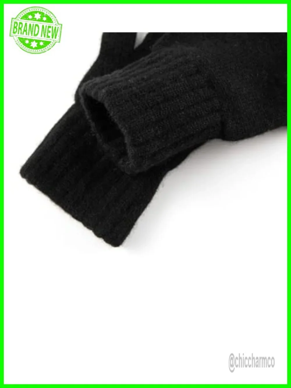 100% Cashmere Jersey Knit Ultra Soft Winter Gloves One Size
